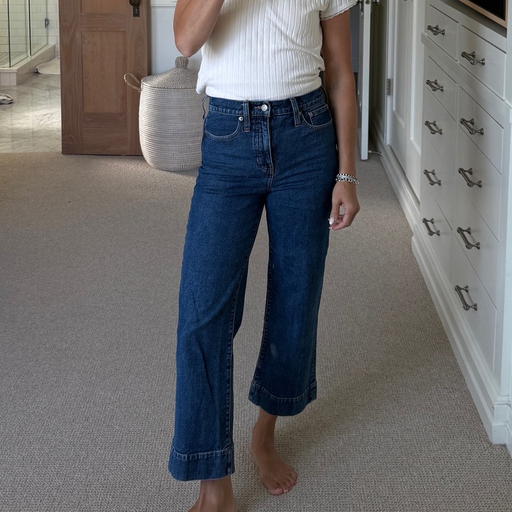 J.Crew slim wide leg jeans